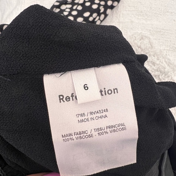 Reformation Bacio Ruffle Tie Back Crop Top - Picture 5 of 5